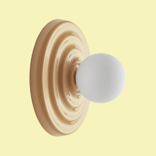 Holi Wall Light in Ceramic and Opaline Glass