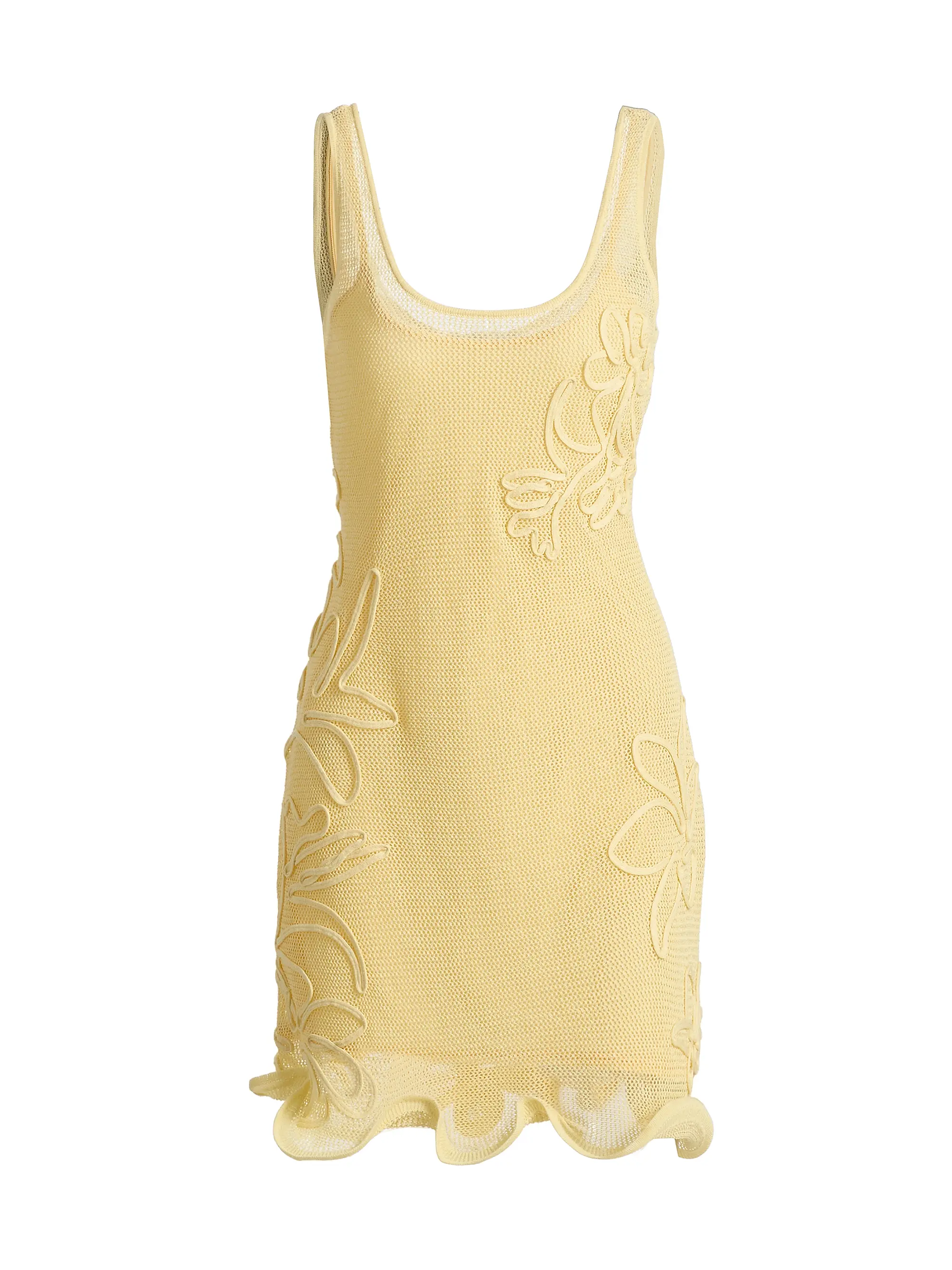 Alemeda Floral-Embroidered Minidress