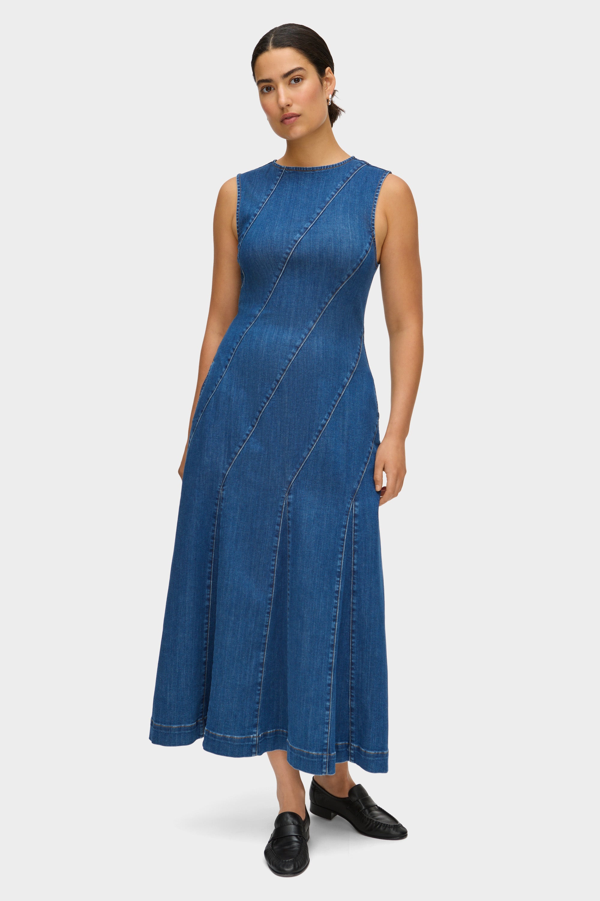 Raven Denim Midi Dress