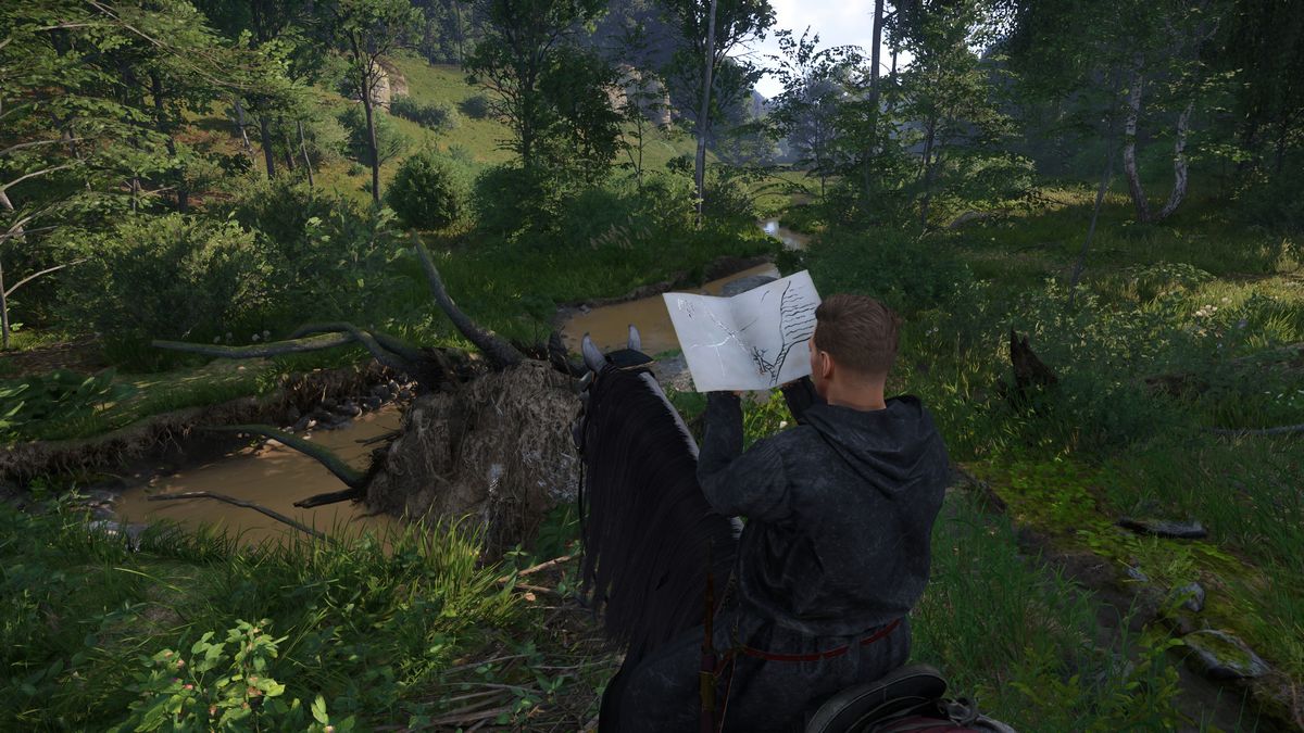 KCD 2 Vidlak Bandit&#039;s Map - Henry reading map