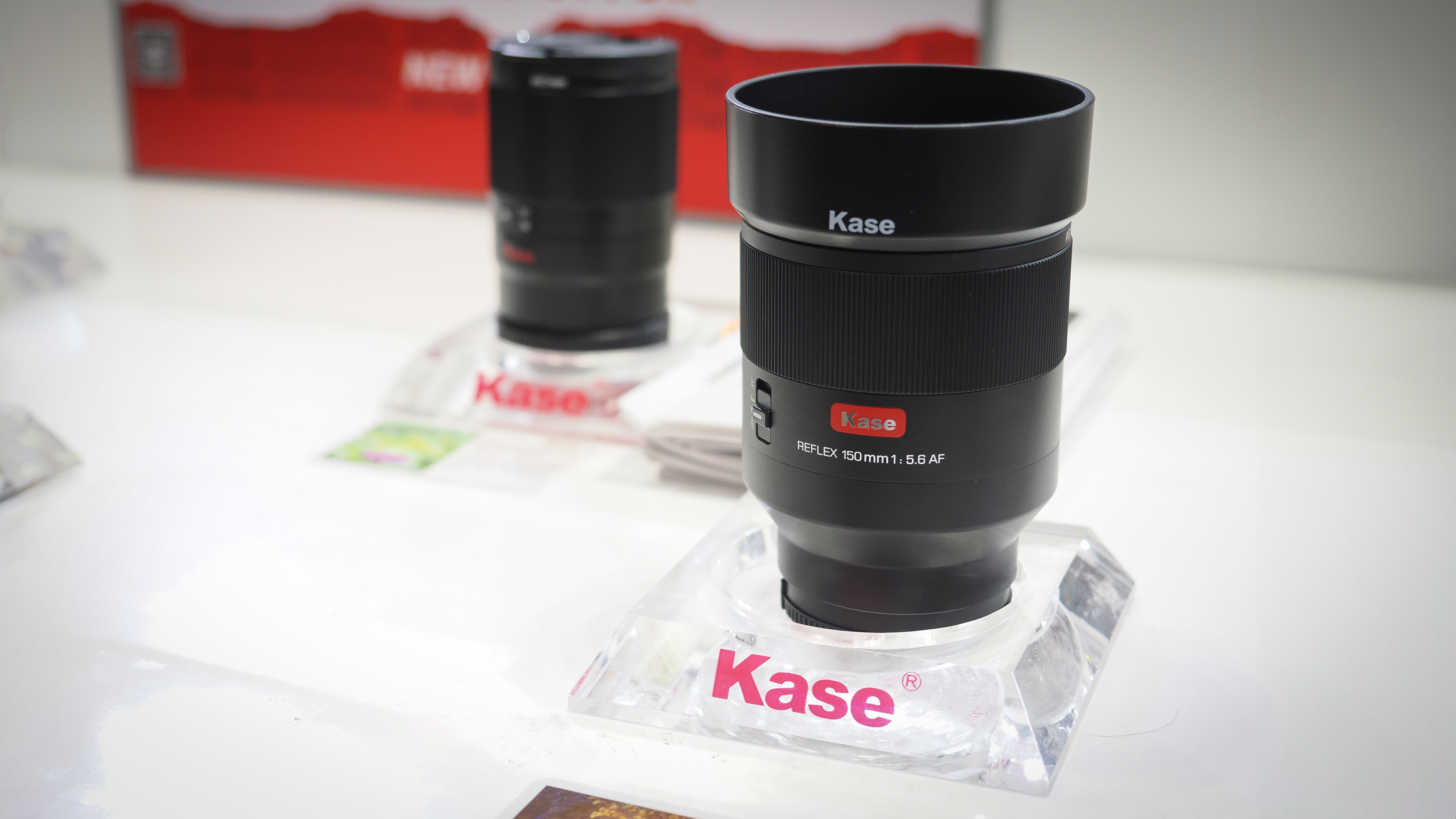 Kase Reflex 150mm f/5.6 AF lens exhibited at CP+ 2026