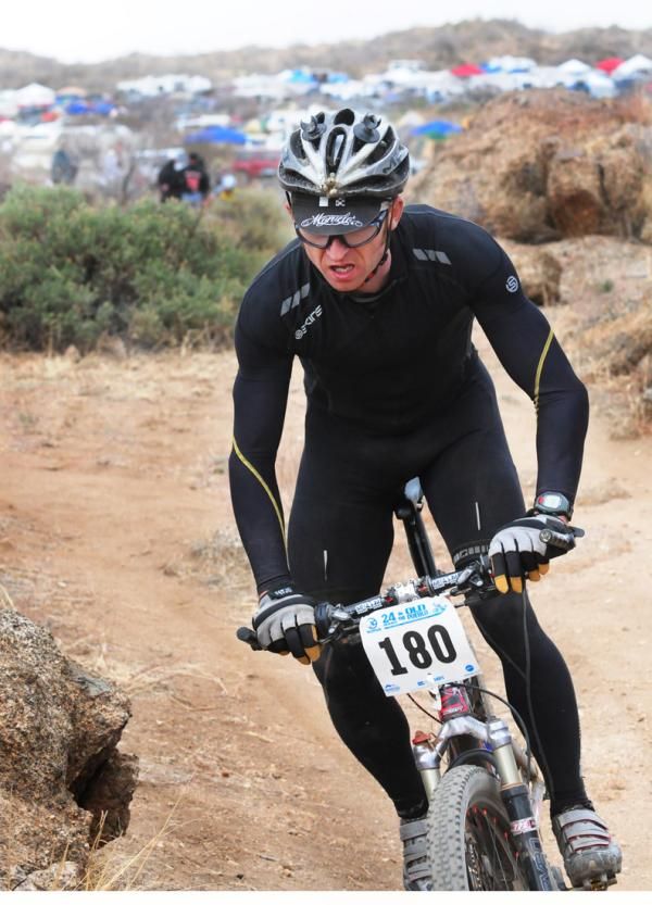 Anthony White rides 18 laps to take the Solo Men's race at Old Pueblo.