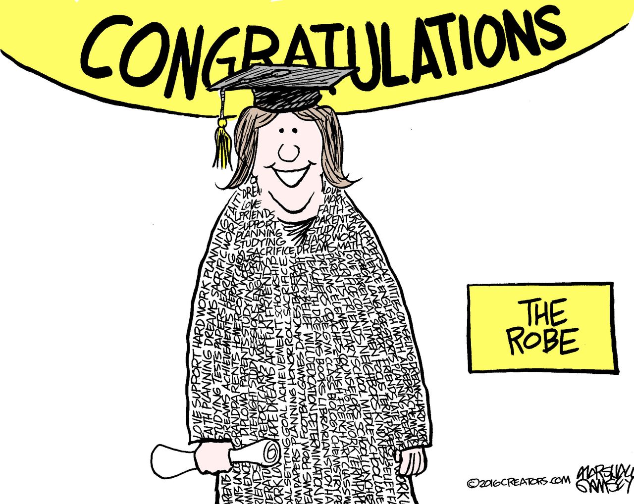 Editorial Cartoon U.S. Commencement 2016