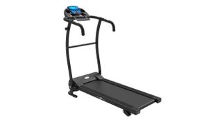 The Nero Pro Bluetooth Electric Motorised Folding Treadmill in front of a white background