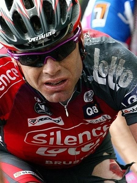 Evans will need a new jersey after this stage!
