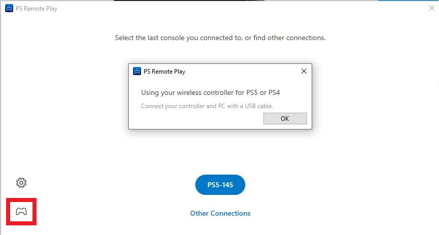 How to remote play on PS5 — Connect Gamepage in PS Remote Play screen