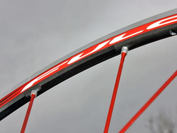 Three-sided machining on the inner rim walls shave weight while leaving plenty of material around the spoke nipples for strength