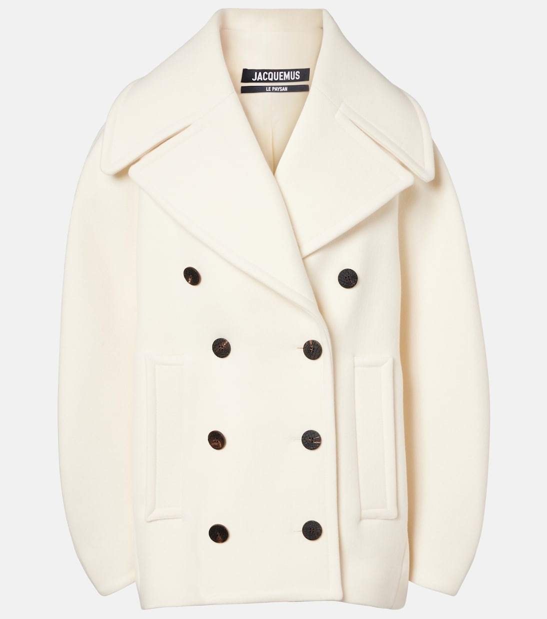 Jacquemus, Ovalo virgin wool peacoat