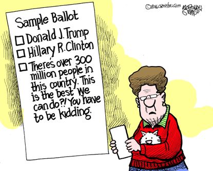 Political Cartoon U.S. Decision 2016