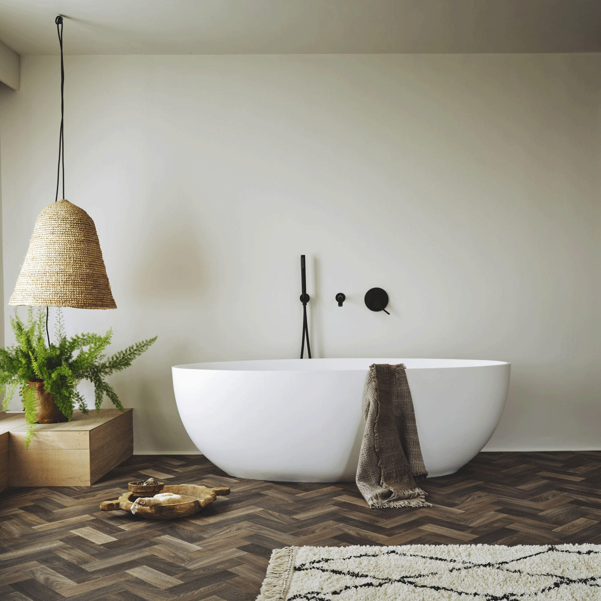 Vinyl bathroom flooring ideas | Livingetc