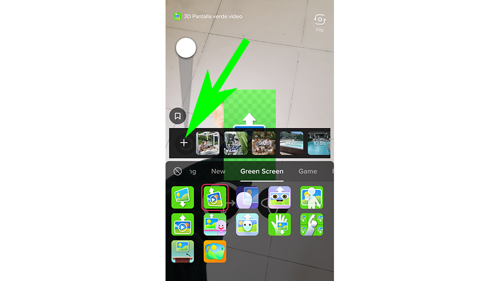 How to use green screen on TikTok