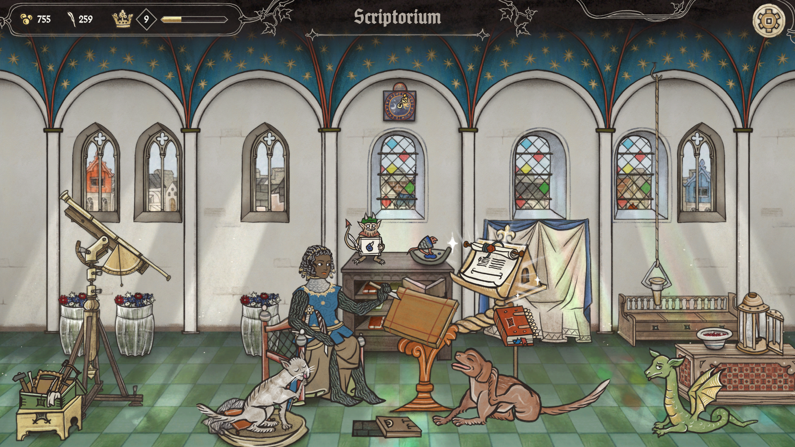 Scriptorium manuscript art