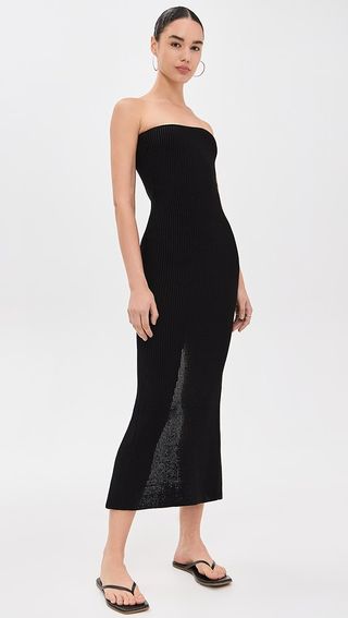 St. Agni Textured Knit Column Dress