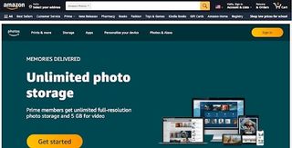 Amazon Photos homepage