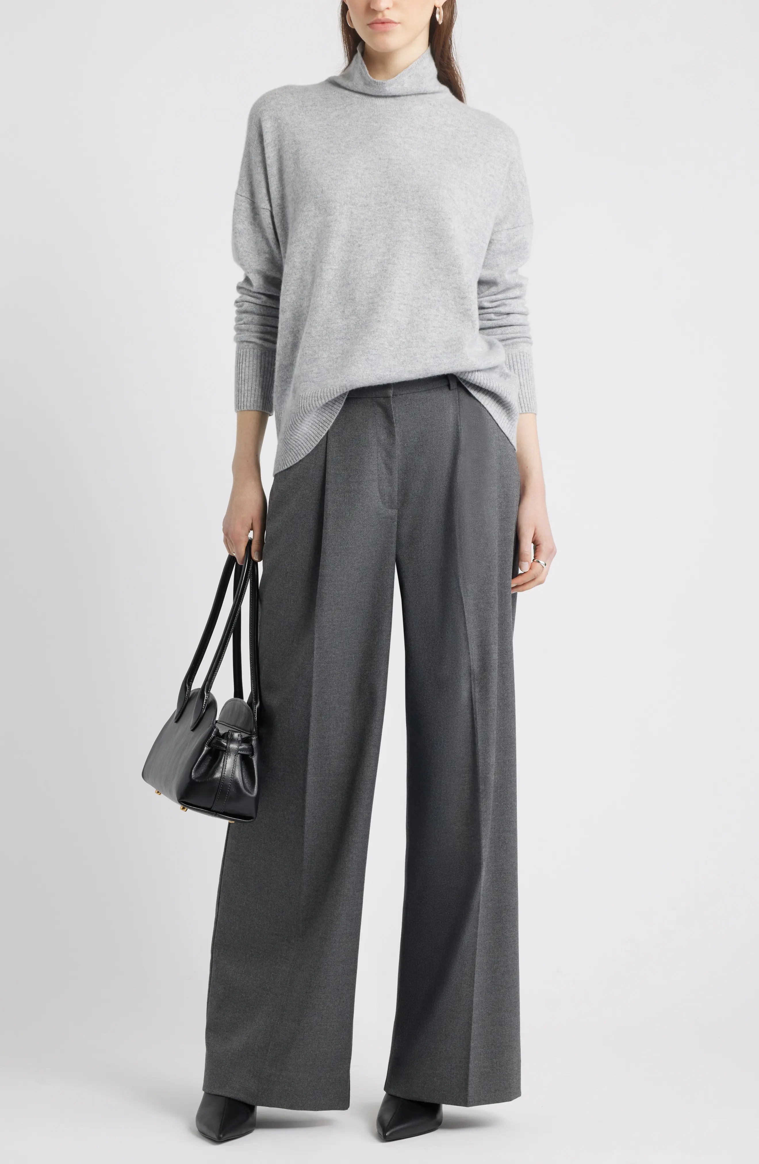 Nordstrom, Oversize Cashmere Turtleneck Sweater