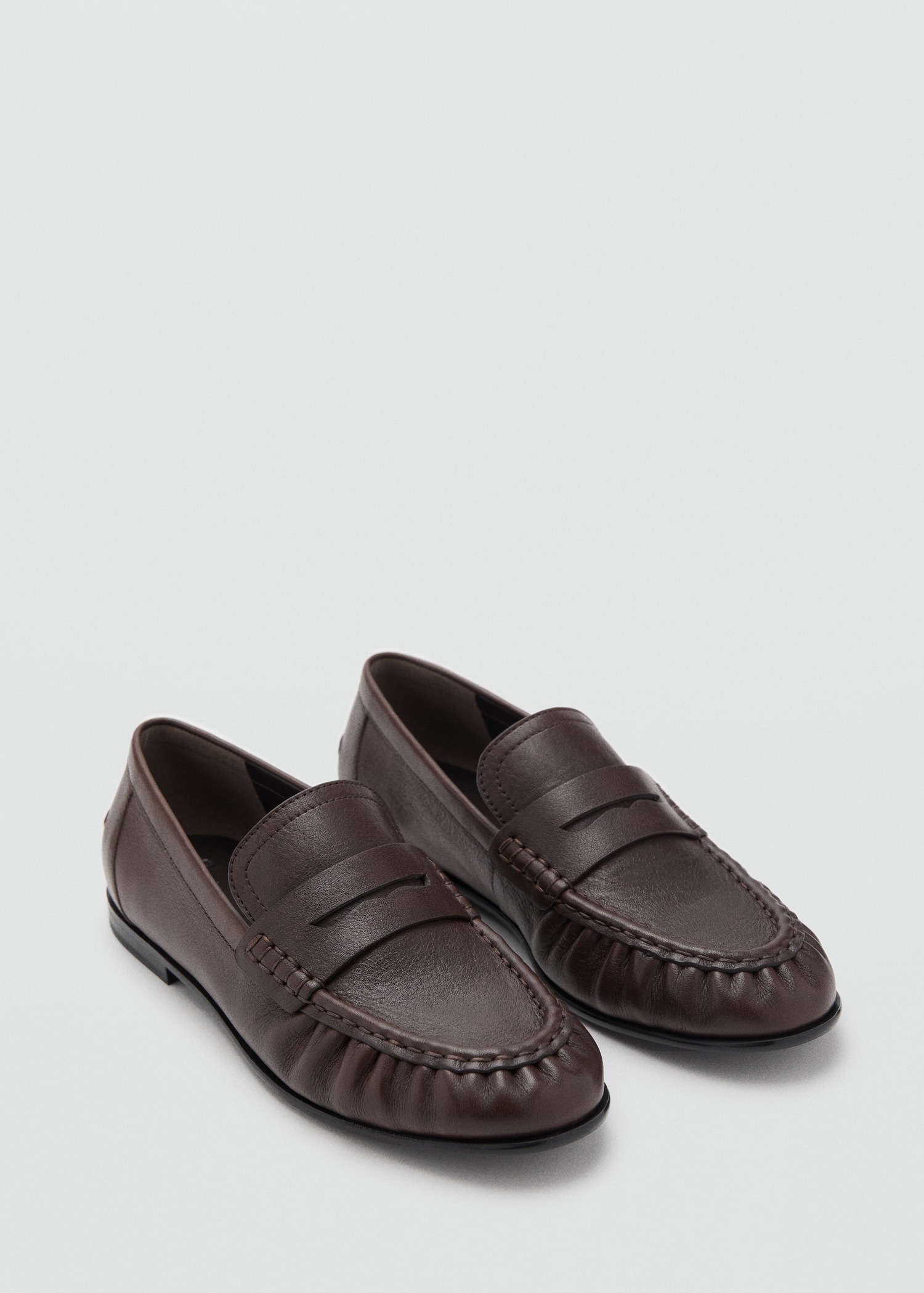 Leather Penny Loafers - Women | Mango United Kingdom