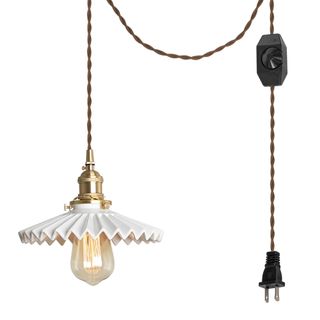 Swag Pendant Light with 15ft Plug-in UL Dimmable Cord