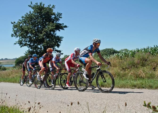 The breakaway on stage 3 of Tour of Denmark was contested in unusually hot conditions