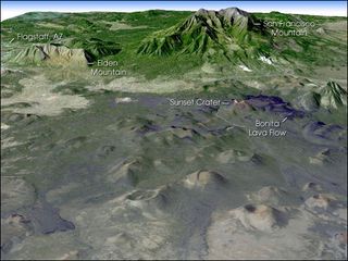 Southwest volcanoes, volcanic hazards, volcano images, cinder cones, lava flows