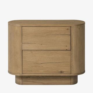 Steffon wooden curved Nightstand