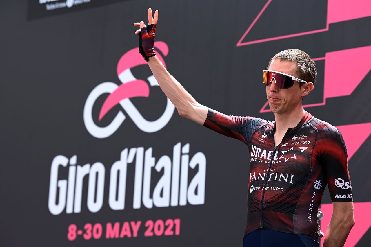 Dan Martin on the start podium at the Giro d&#039;Italia 2021