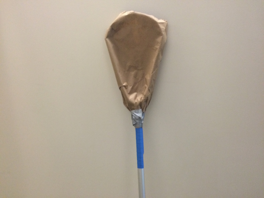 The lacrosse stick that the panda team used to help swap the panda twins.