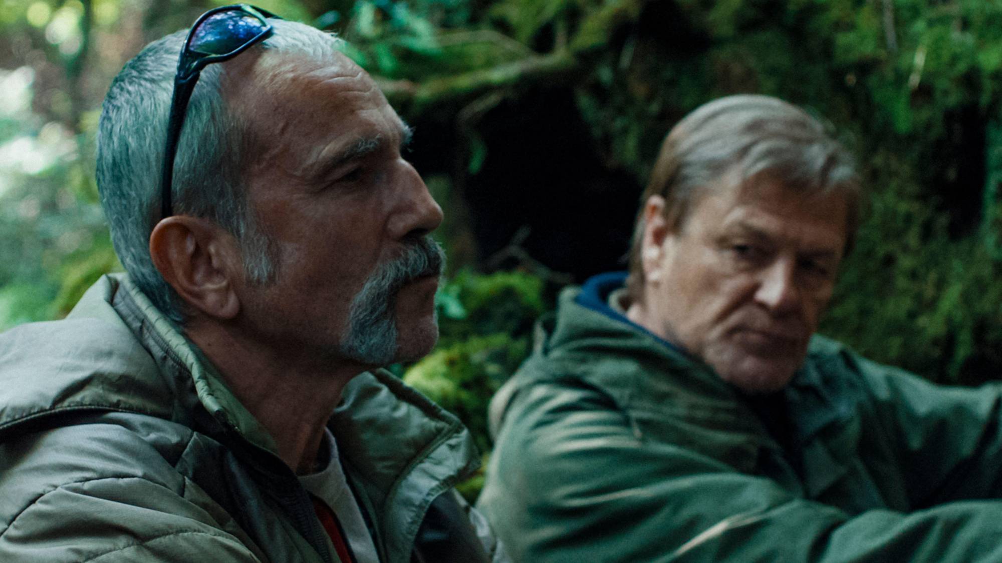 (L-R) Daniel Day-Lewis as Ray Stoker and Sean Bean as Jem Stoker in "Anemone"