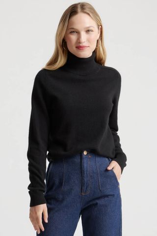 Quince Mongolian Cashmere Turtleneck Sweater