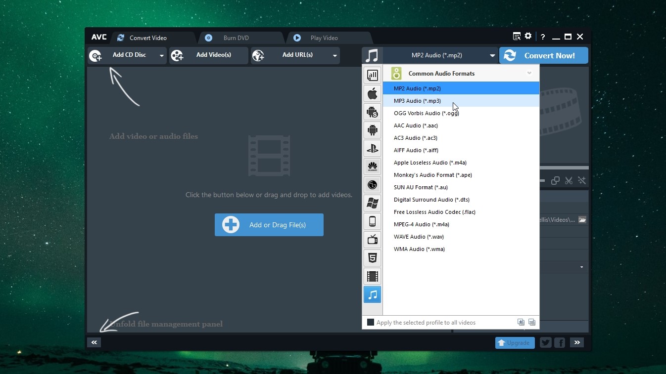 The best free music downloader: Any Video Converter Free