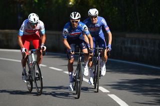 Julian Alaphilippe (Soudal QuickStep) initiated a late-stage attack