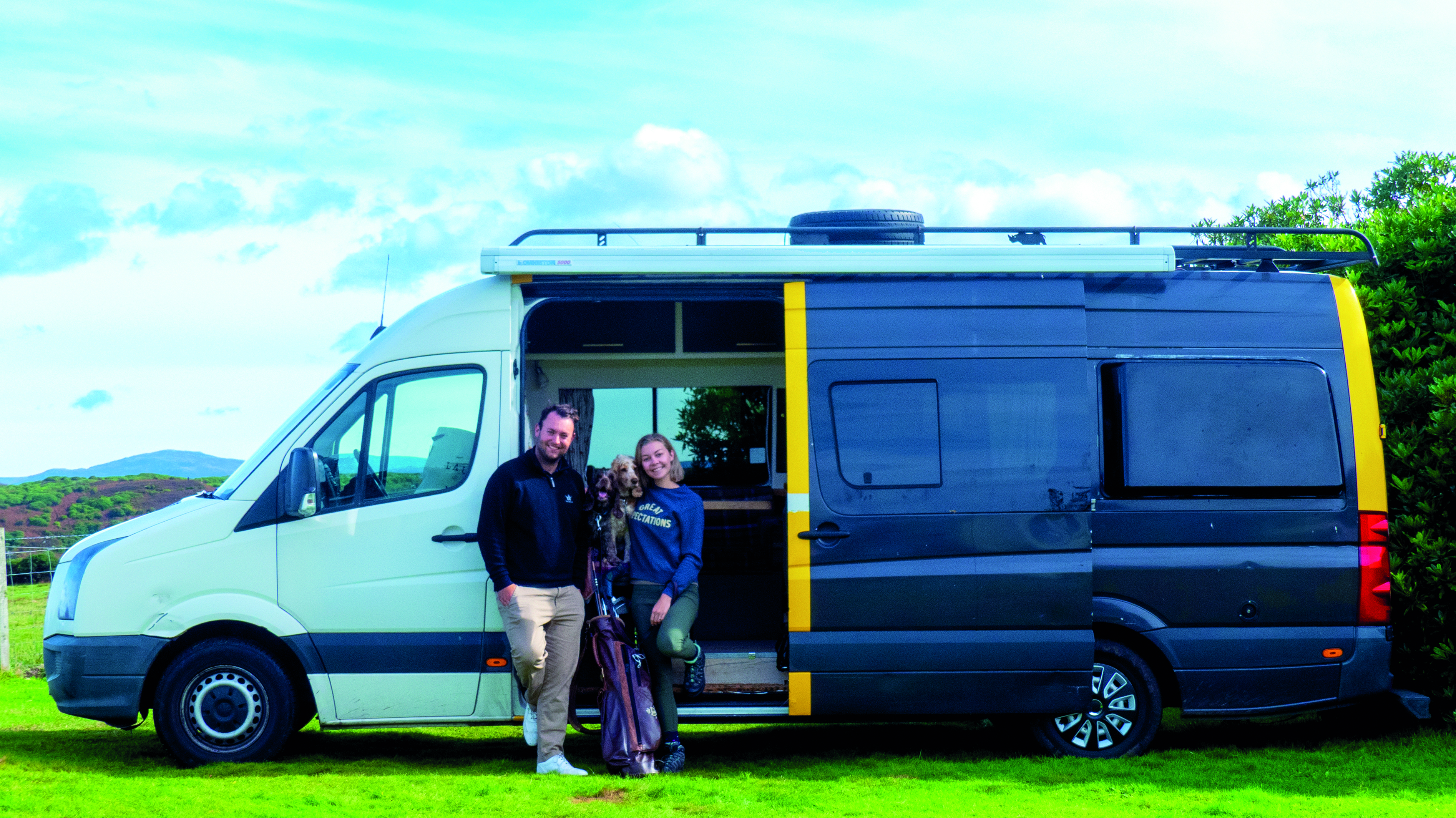 Sam Cooper and his campervan
