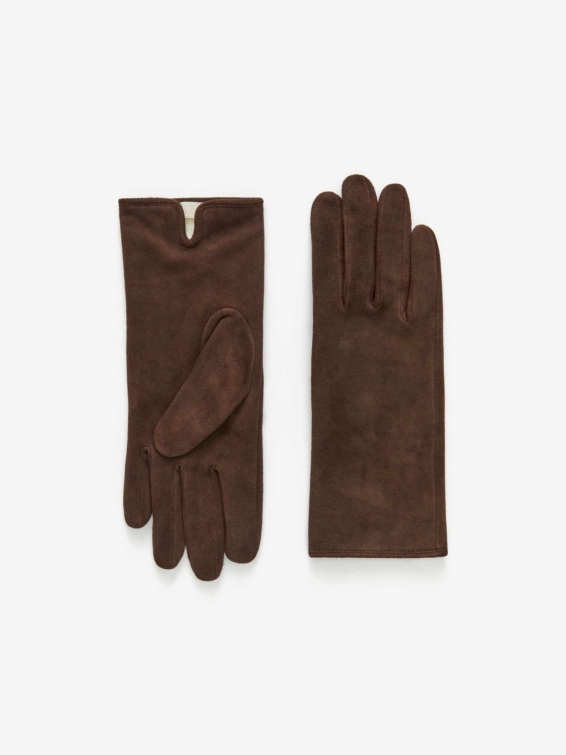 Suede Gloves &ndash; Dark Brown &ndash; Women &ndash; Arket Gb