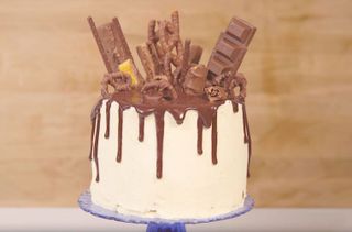 Chocolate explosion drip cake