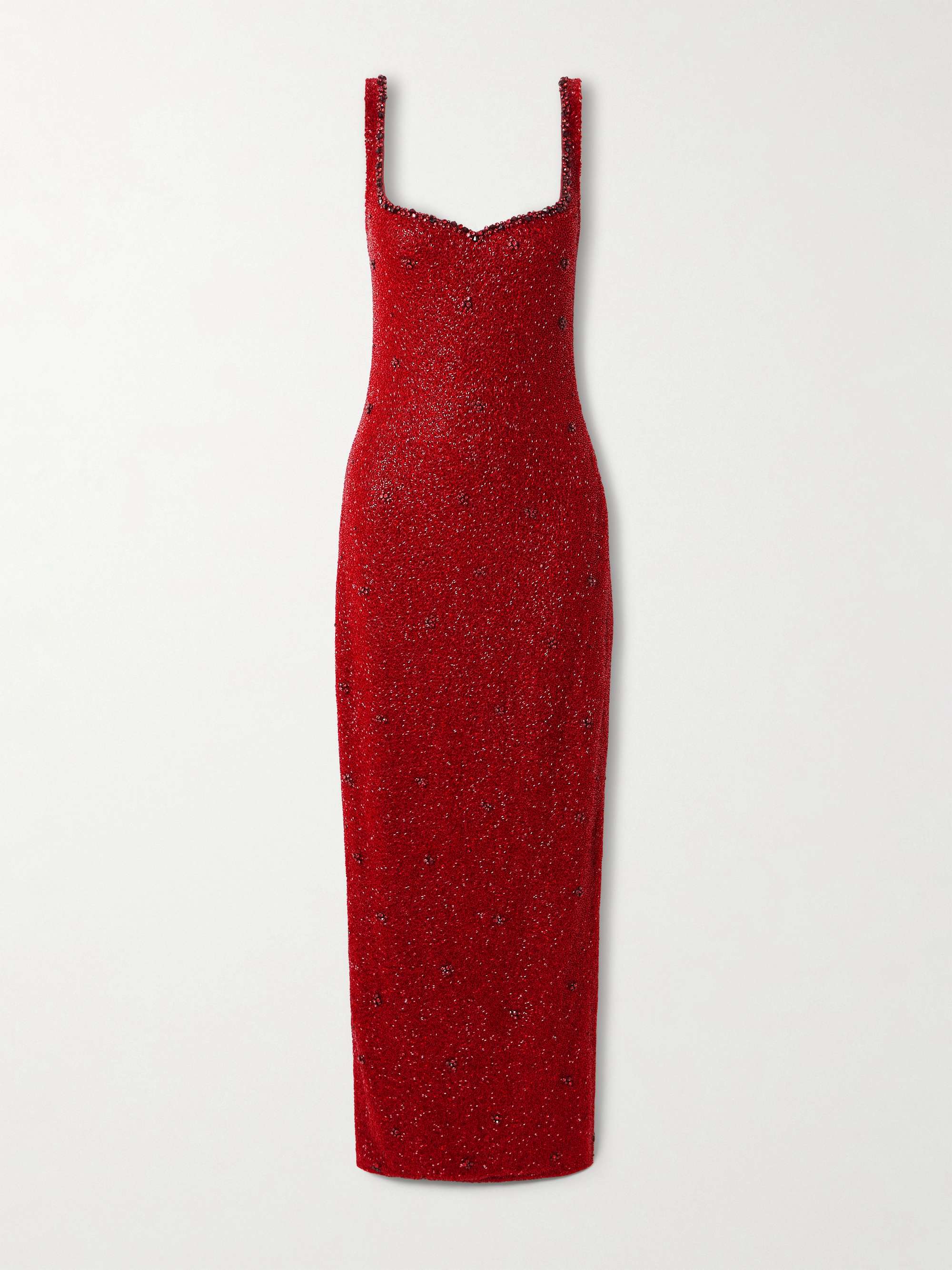 Sophia Embellished Stretch-Mesh Gown