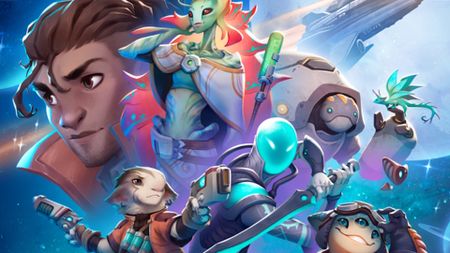 Wandering Galaxy header with characters looking epic