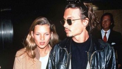 Kate Moss and Johnny Depp