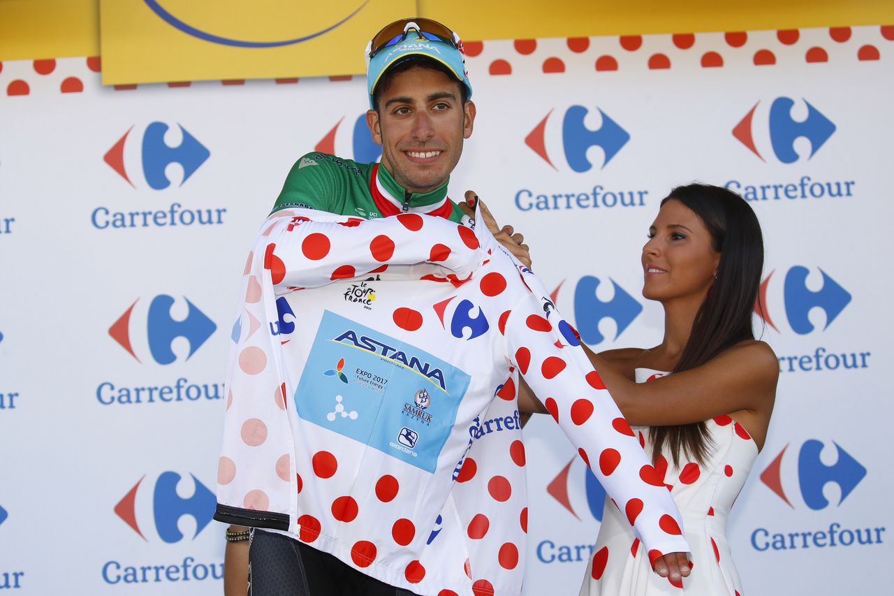 Fabio Aru (Astana) took the mountains classification