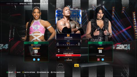 Screenshots from WWE2K24