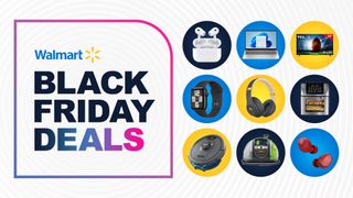 Walmart Black Friday sale header image with various tech products from the sale