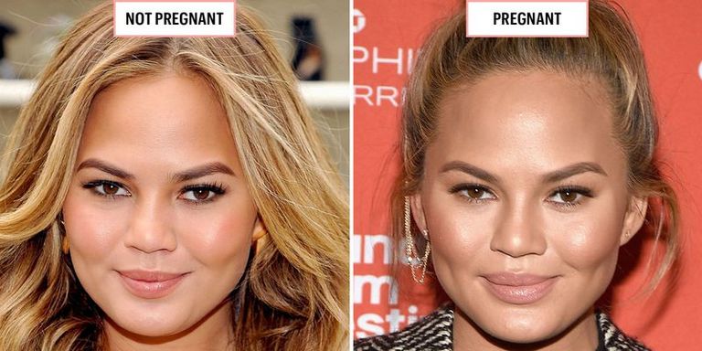 Celebrities When Pregnant Versus Not Pregnancy Glow Photos Marie Claire