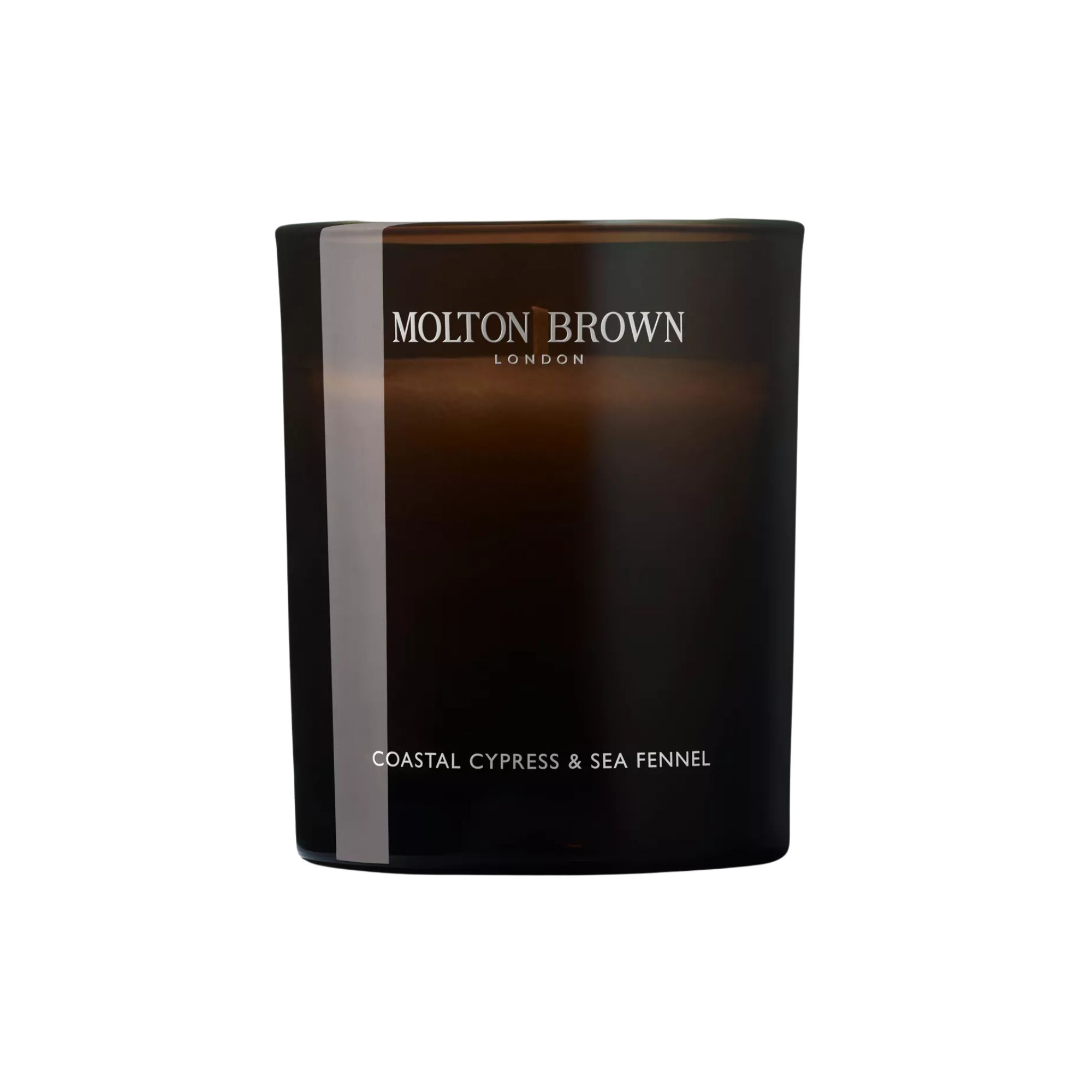 One of the best summer candles, the Molton Brown Coastal Cypress &amp;amp; Sea Fennel Candle on a white background
