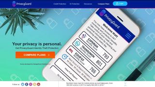 PrivacyGuard's homepage