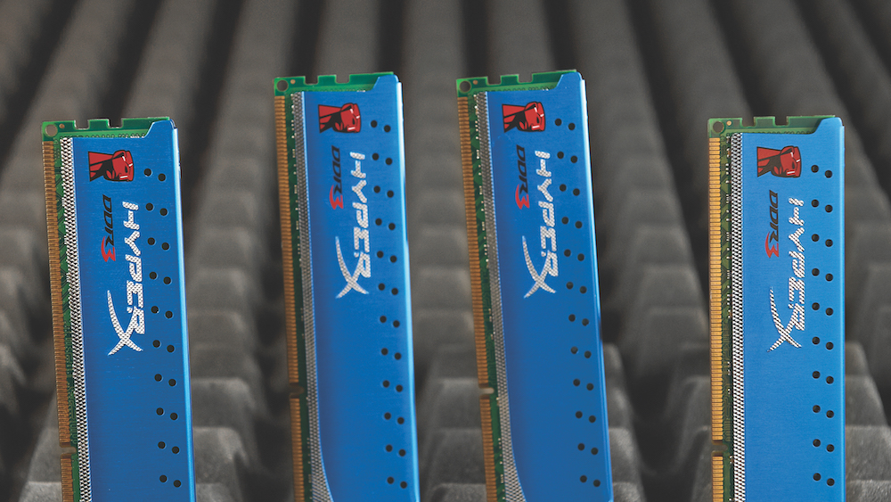 Four strips of Hyper X RAM