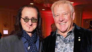 Rush’s Geddy Lee and Alex Lifeson in 2018