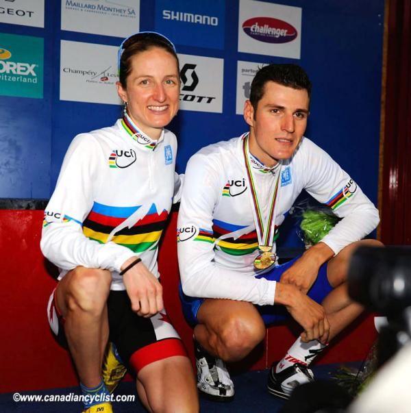 World Champions: Catharine Pendrel and Jaroslav Kulhavy