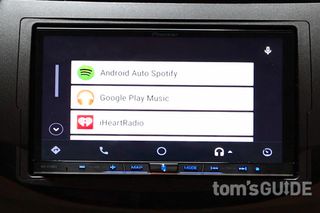 Selecting music apps using Android Auto. Credit: Jeremy Lips/Tom's Guide