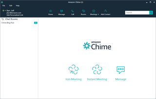 A screenshot of the Chime interface