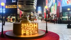 A street scene during the Riyadh Comedy Festival in Saudi Arabia