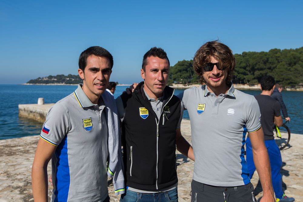 Alberto Contador, Robert Kiserlovski and Peter Sagan