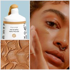 woman wearing sunscreen in the sun